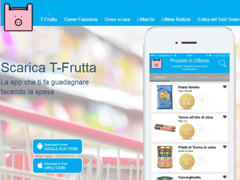 TFrutta, l’App che ti restituisce in denaro parte della spesa